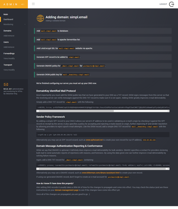 Adding a Domain Stage 2